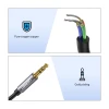 Кабель-подовжувач Ugreen Mini Jack 3.5mm (Male) to Mini Jack 3.5mm (Female) 1m Silver (6957303815920)