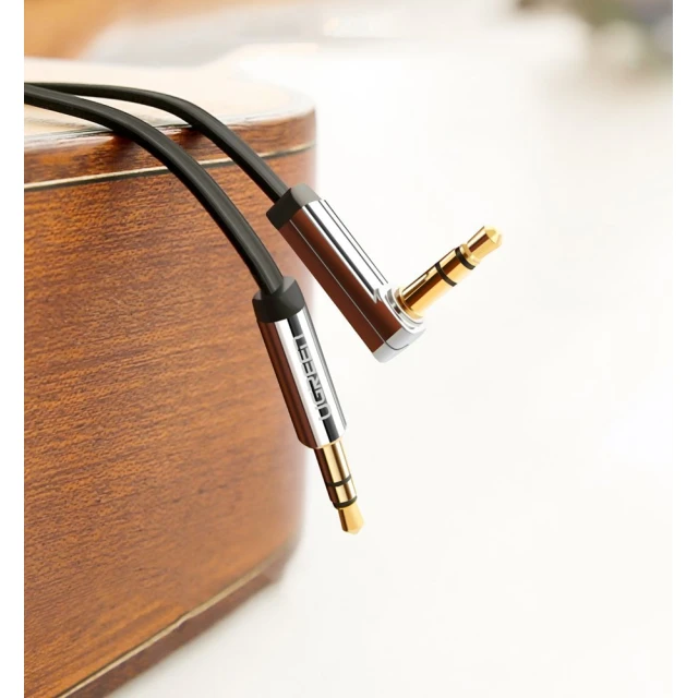 Кабель Ugreen AUX 3.5mm Mini Jack 0.5m Black (UGR1347BLK)
