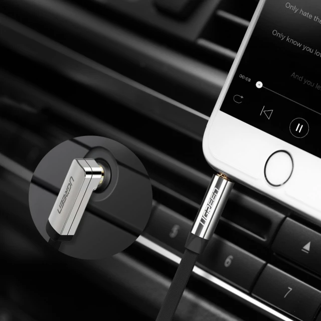 Кабель Ugreen AUX 3.5mm Mini Jack 2m Silver (6957303815999)