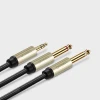 Кабель Ugreen Mini Jack 3.5mm to 2x Jack 6.35mm 1m Grey (6957303816132)