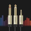 Кабель Ugreen Mini Jack 3.5mm to 2x Jack 6.35mm 2m Grey (6957303816156)