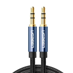 Кабель Ugreen AUX Straight Mini Jack 3.5mm to Mini Jack 3.5mm 3m Blue (6957303816880)
