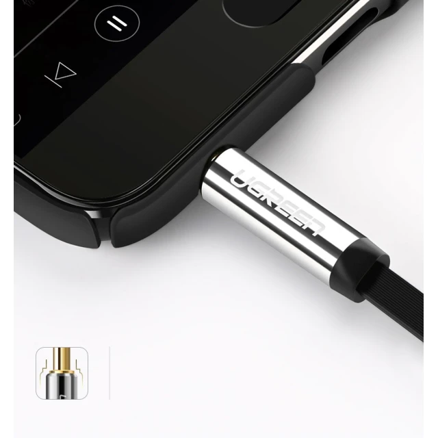 Кабель Ugreen AUX 3.5mm Mini Jack 3m Silver (6957303817283)