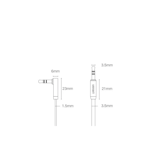 Кабель Ugreen AUX 3.5mm Mini Jack 5m Silver (UGR1330SLV)