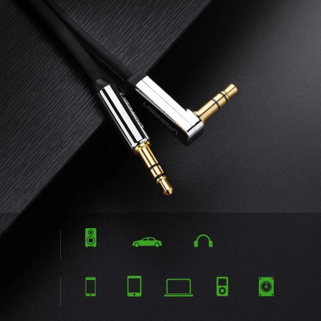 Кабель Ugreen AUX 3.5mm Mini Jack 5m Silver (UGR1330SLV)