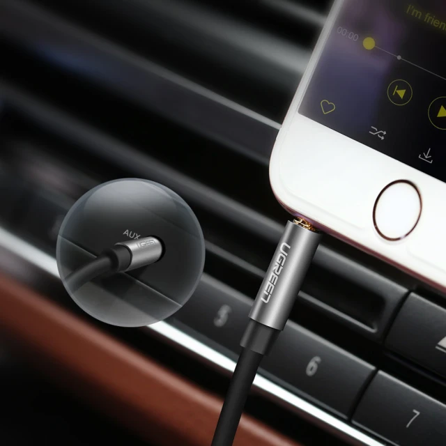 Кабель Ugreen Mini Jack 3.5mm to Mini Jack 3.5mm 1m Black (6957303817337)