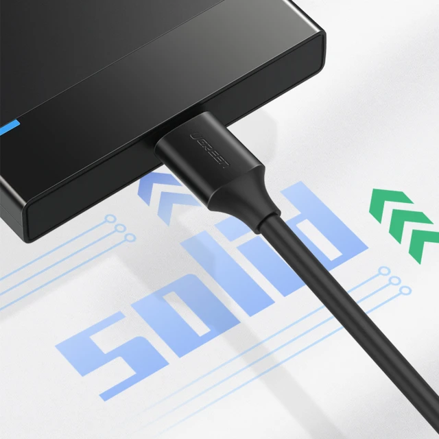 Кабель Ugreen SuperSpeed 5Gb/s USB-A to micro USB-B 2m Black (6957303818433)