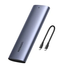 Відсік для твердотільного накопичувача Ugreen SSD Bay USB 3.2 Gen 2 Drive (SuperSpeed USB 10 Gbps) + USB Type-C Cable 0.5m Gray (UGR1368GRY)