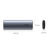 Відсік для твердотільного накопичувача Ugreen M.2 B-Key SATA 3.0 5Gbps with USB Type-C Cable Gray (UGR1185GRY)