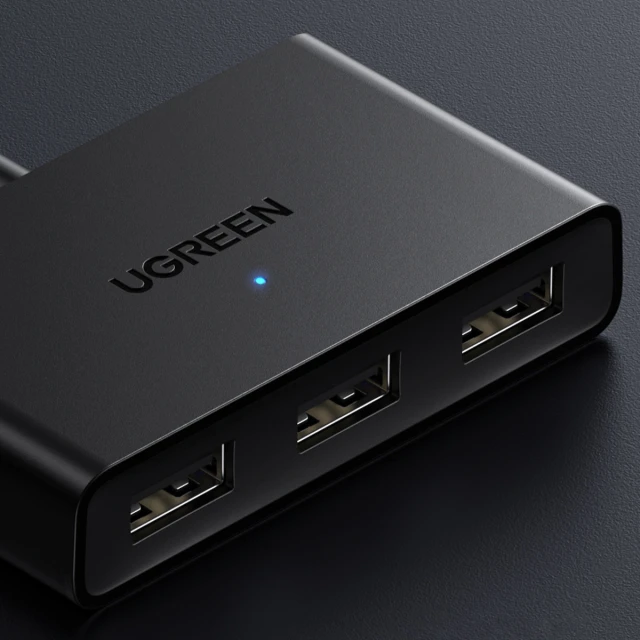 Переключатель Ugreen Switch Box USB-A 2 Inputs/3 Outputs Black (UGR1229BLK)