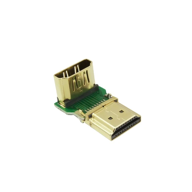 Адаптер Ugreen HDMI Bottom Right Angle Connector Black (6957303821099)