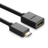 Адаптер Ugreen HDMI to Mini HDMI 4K 60Hz Ethernet HEC ARC 22cm Black (6957303821372)