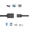 Адаптер Ugreen HDMI to Mini HDMI 4K 60Hz Ethernet HEC ARC 22cm Black (6957303821372)