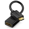 Адаптер Ugreen HDMI to Mini HDMI 4K 60Hz Ethernet HEC ARC 22cm Black (6957303821372)