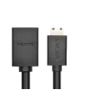 Адаптер Ugreen HDMI to Mini HDMI 4K 60Hz Ethernet HEC ARC 22cm Black (6957303821372)