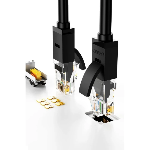 Патчкорд Ugreen Ethernet RJ45 Cat 6 UTP 1000Mbps 1m Black (UGR167)
