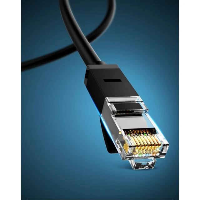 Патчкорд Ugreen Ethernet RJ45 Cat 6 UTP 1000Mbps 2m Black (6957303821600)