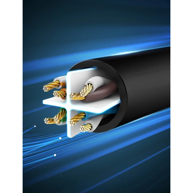 Патчкорд Ugreen Ethernet RJ45 Cat 6 UTP 1000Mbps 3m Black (6957303821617)