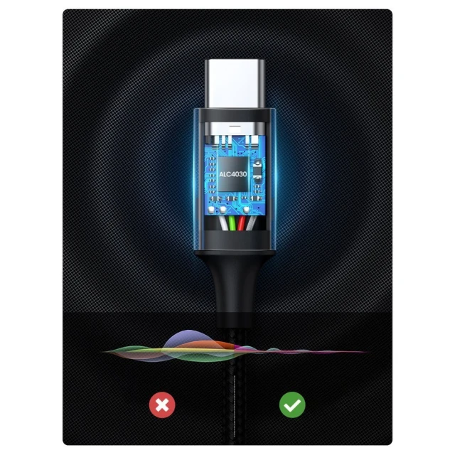 Кабель Ugreen AUX Stereo Audio Cable 3.5mm Mini Jack to USB Type-C 1m Black (UGR1190BLK)