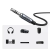 Кабель Ugreen AUX Stereo Audio Cable 3.5mm Mini Jack to USB Type-C 1m Black (UGR1190BLK)
