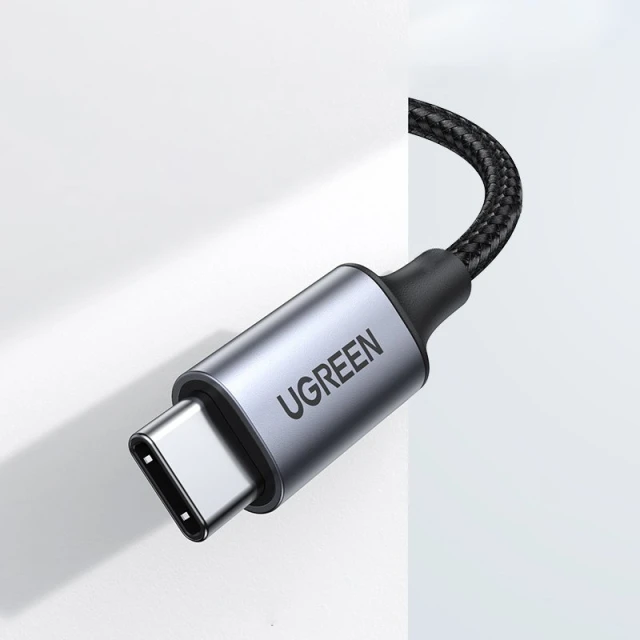 Кабель Ugreen AUX Stereo Audio Cable 3.5mm Mini Jack to USB Type-C 1m Black (UGR1190BLK)