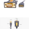 Кабель-адаптер Ugreen USB-A to DB9 RS-232 1.5m Grey (6957303822119)