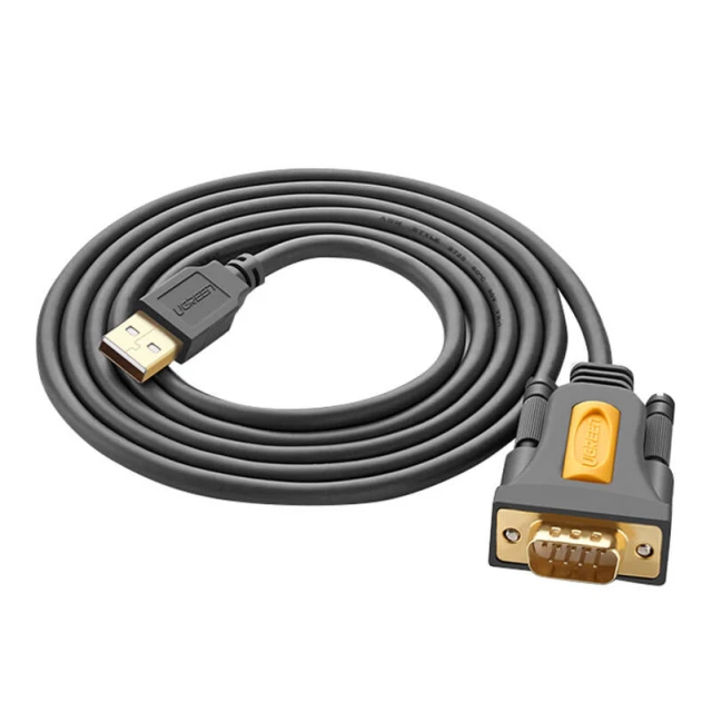 Кабель Ugreen USB to DB9 RS-232 2m Black (6957303822225)
