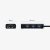 Адаптер мережевий Ugreen 20265 USB-A / RJ45 1000 Mbps HUB 3x USB 3.0 Black (20265-ugreen)