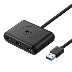 USB-хаб Ugreen USB-A to 4x USB-A 5Gbps 1m Black (20291)