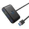 USB-хаб Ugreen USB-A to 4x USB-A 5Gbps 1m Black (20291)