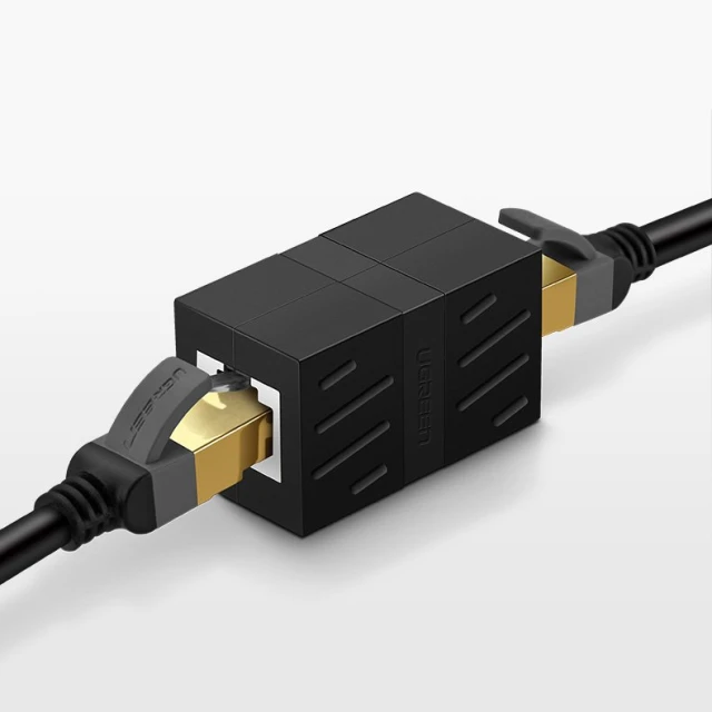 Мережевий роз'єм Ugreen Ethernet RJ45 10Gbps Black (6957303823901)