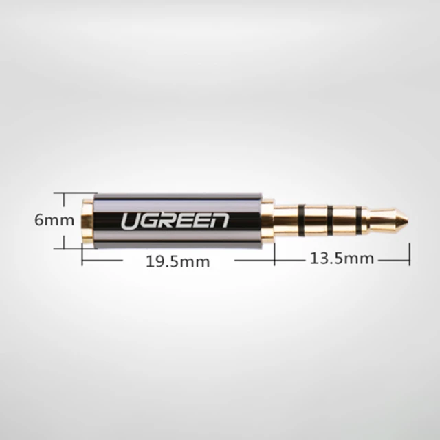 Аудіоадаптер Ugreen Mini Jack 3.5mm to Mini Jack 2.5mm (20502) Black (6957303825028)