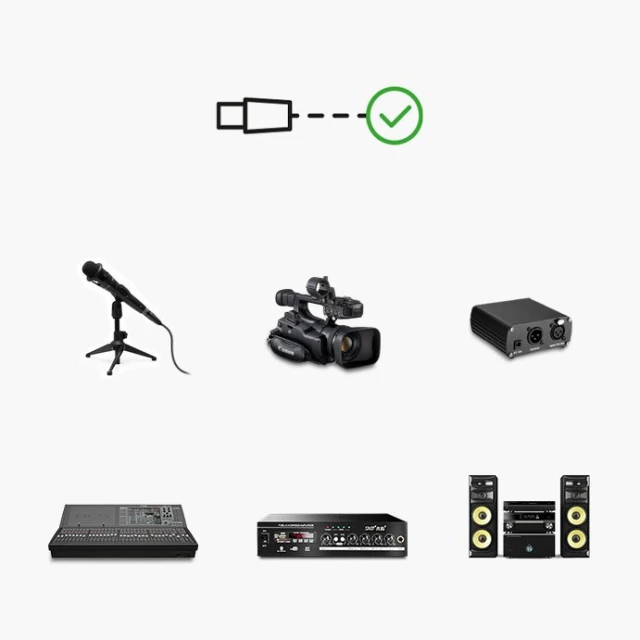 Кабель Ugreen Microphone XLR to XLR 10m Black (UGR507BLK)