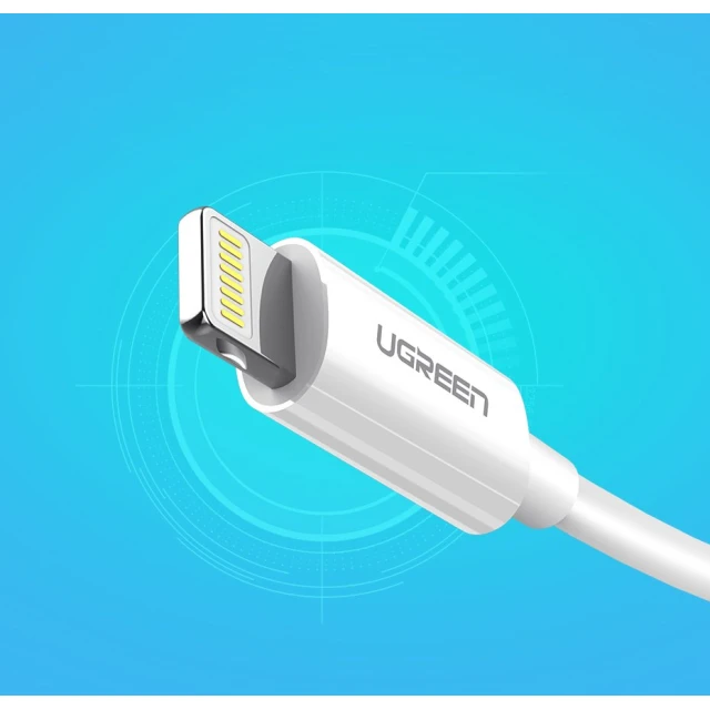 Кабель Ugreen USB-A to Lightning 2.4A 1m White (UGR272WHT)