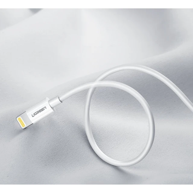Кабель Ugreen USB-A to Lightning 2.4A 2m White (UGR274WHT)