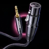 Кабель Ugreen Mini Jack 3.5mm (Male) to XLR (Female) 1m Black (6957303827633)