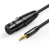 Кабель Ugreen Mini Jack 3.5mm (Male) to XLR (Female) 1m Black (6957303827633)