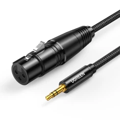 Кабель Ugreen Mini Jack 3.5mm (Male) to XLR (Female) 1m Black (6957303827633)