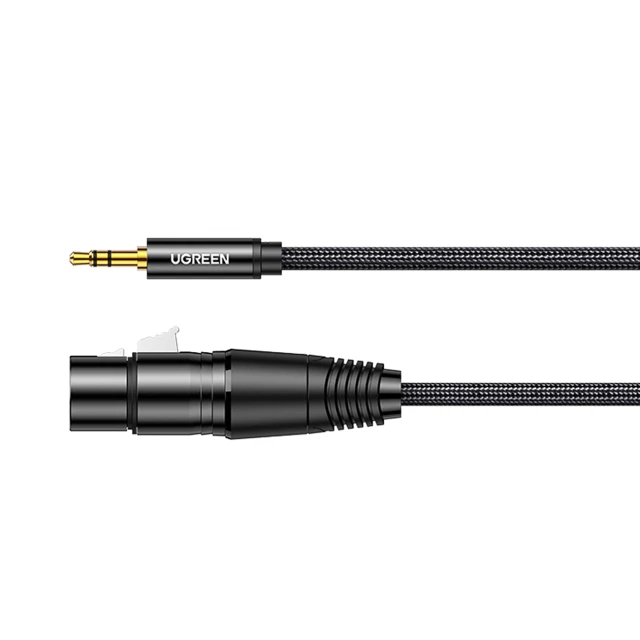 Кабель Ugreen Mini Jack 3.5mm (Male) to XLR (Female) 1m Black (6957303827633)