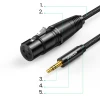 Кабель Ugreen Mini Jack 3.5mm (Male) to XLR (Female) 1m Black (6957303827633)