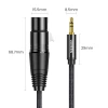 Кабель Ugreen Mini Jack 3.5mm (Male) to XLR (Female) 1m Black (6957303827633)