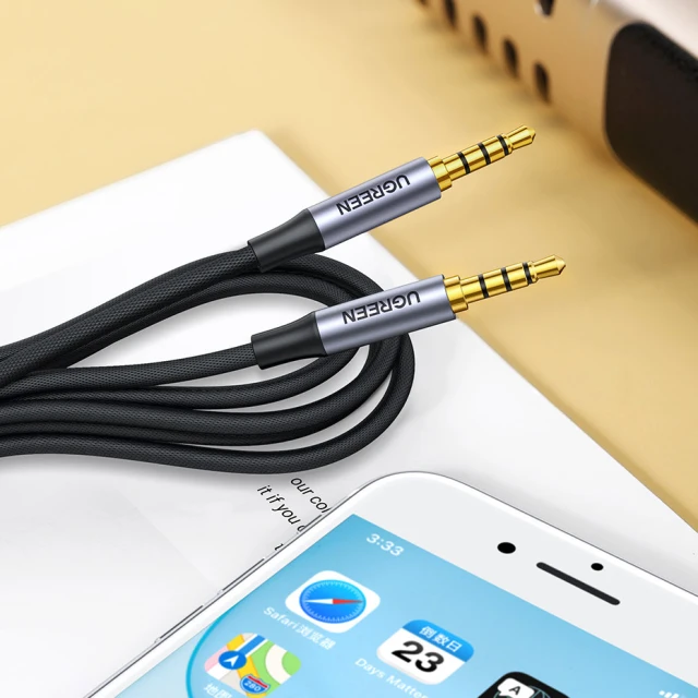Кабель Ugreen AUX Mini Jack 3.5mm to 3.5mm Mini Jack 2m Black (UGR1187BLK)