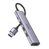 USB-хаб Ugreen 4x USB-A x Type-C Gray (UGR1320)