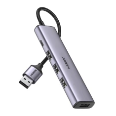 USB-хаб Ugreen 4x USB-A x Type-C Gray (UGR1320)