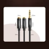 Кабель Ugreen Headphone Splitter 3.5mm Mini Jack/AUX 25cm Black (6957303828166)