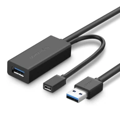 Подовжувач Ugreen USB-A 3.2 Gen 1 (USB-A 3.0/USB-A 3.1 Gen 1) 10m Black (UGR1281BLK)