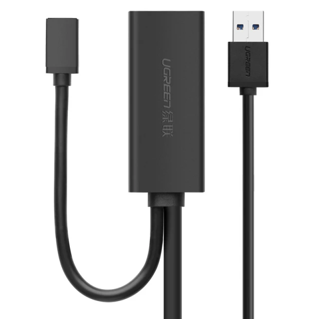 Подовжувач Ugreen USB-A 3.2 Gen 1 (USB-A 3.0/USB-A 3.1 Gen 1) 10m Black (UGR1281BLK)