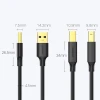Кабель Ugreen USB Type-B to USB-A 2.0 480Mbps 2m Black (6957303828470)