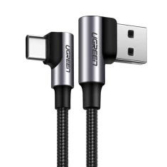Кабель Ugreen Quick Charge USB-A to USB Type-C 3A 0.5m Gray (6957303828555)