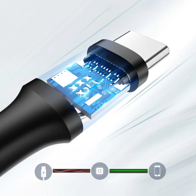 Кабель Ugreen USB-A to USB Type-C 3A 1m Black (6957303828821)